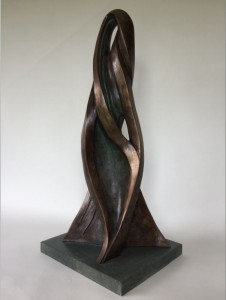 Абстрактна бронзова скульптура великого розміру для зовнішнього оформлення