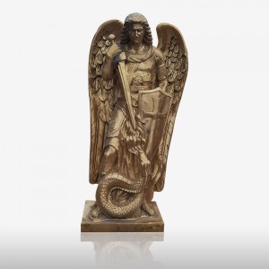 Arcangel scupture tembaga, gedhe patung tembaga Archangel
