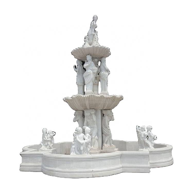 Vrtna ukrasna kamena mramorna baza lebdeća vanjska fontana