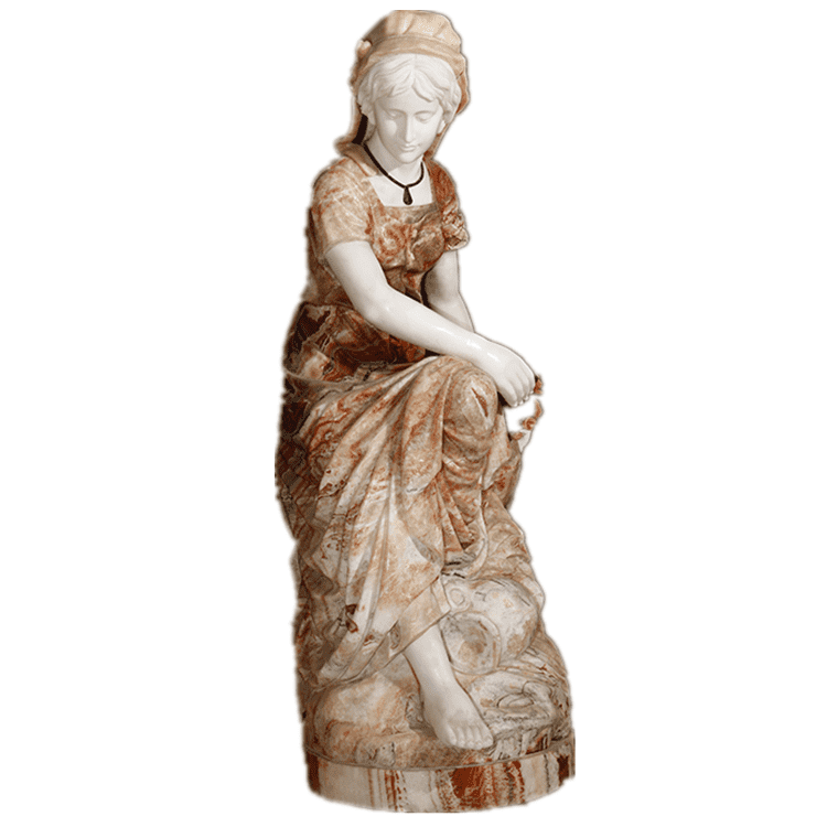 100% håndskåret stenskulptur naturlig marmor græske damestatuer til salg