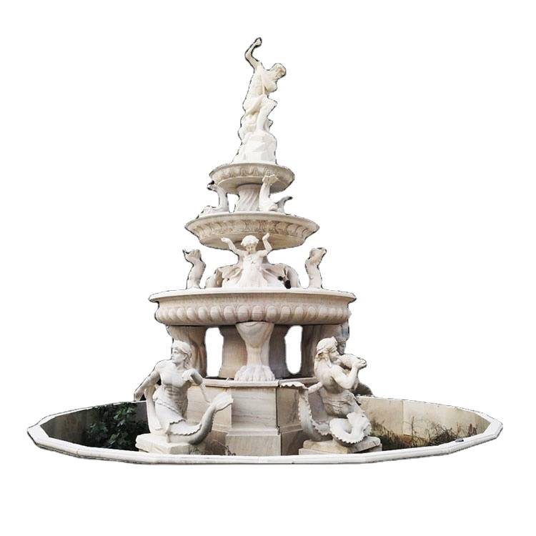 Popularna prodaja moderne kamene vanjske mramorne fontane