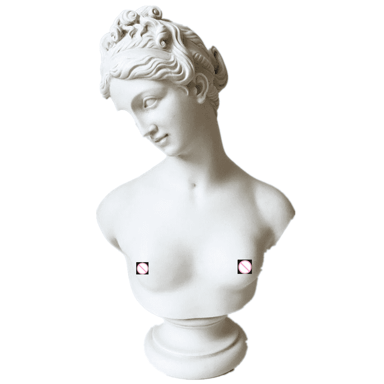 Հռոմեական սիրո և գեղեցկության աստվածուհու քանդակ Սպիտակ մարմարե Վեներայի կիսանդրի արձան
