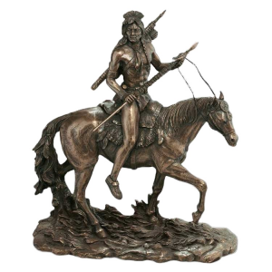 Scultura europea di cavallo guerriero in bronzo personalizzata di grandi dimensioni per esterni