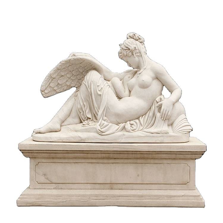 Оптова мармурова натуральну величину оголена жіноча цвинтарна скульптура ангел кам'яні статуї