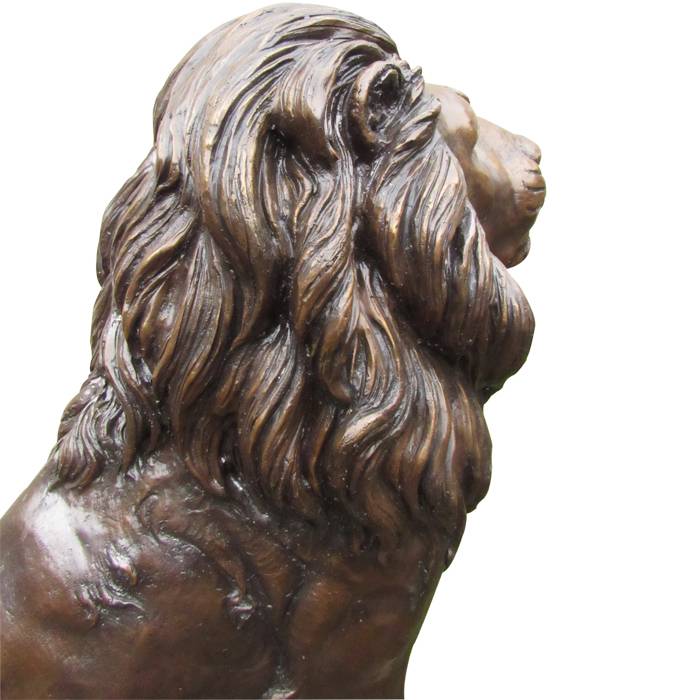 बिक्री पर धातु आउटडोर पशु मूर्तिकला प्राचीन बड़े जीवन आकार कांस्य शेर की मूर्ति