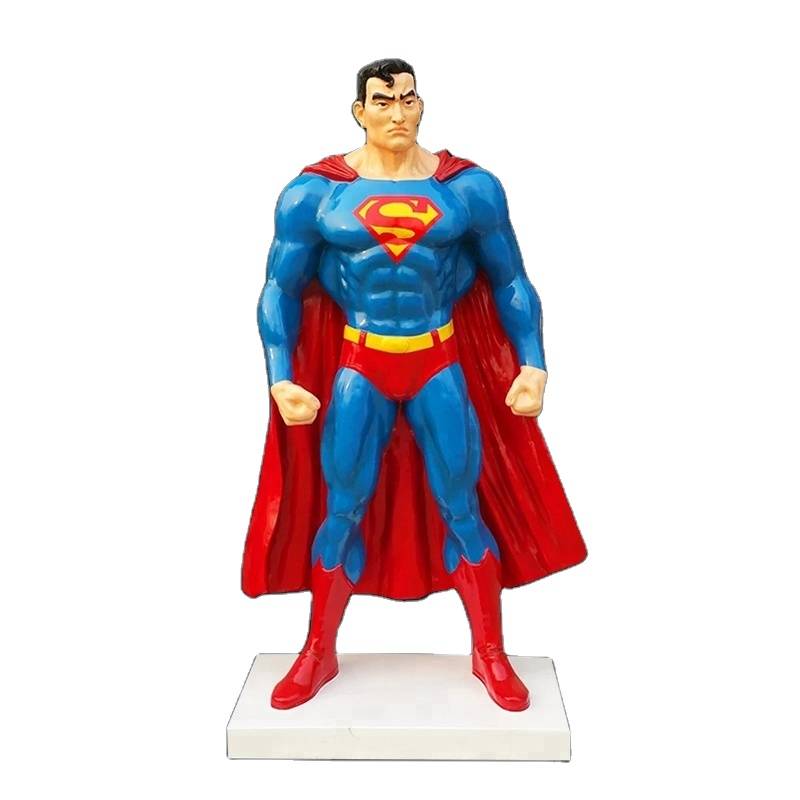 Figură puternică de acțiune de film în mărime naturală decor statuie Superman