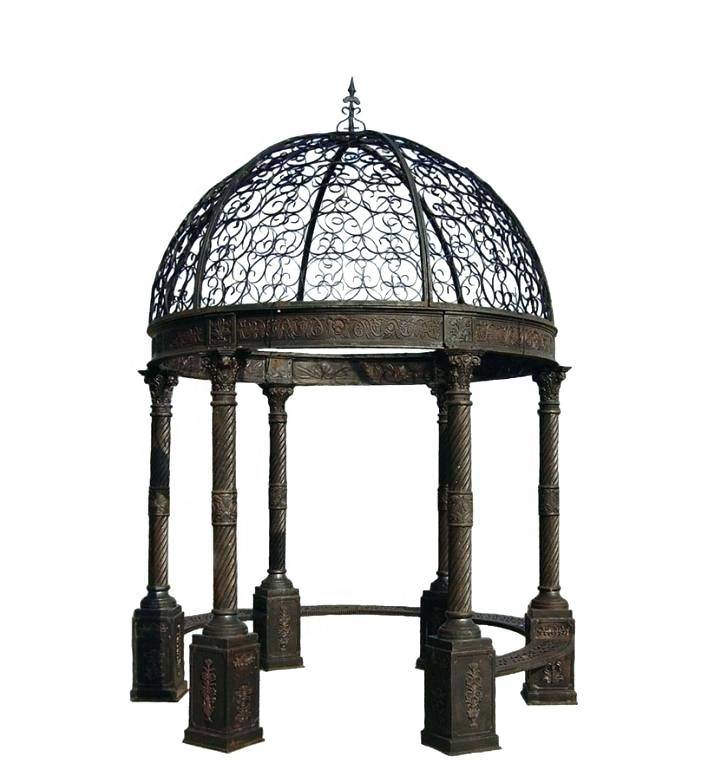Padiglione/gazebo di buona qualità – Popolare gazebo in ferro battuto con decorazioni per esterni con posti a sedere in vendita – Atisan Works