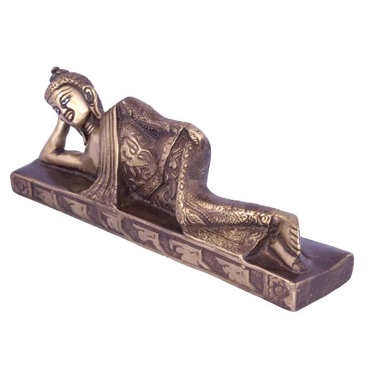 Персонализирани продукти Бронзова статуя на тигър - Религиозна бронзова златна скулптура в реален размер статуя на лежащ Буда – Atisan Works