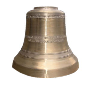 Escultura de campana de iglesia de bronce decorativa de fábrica