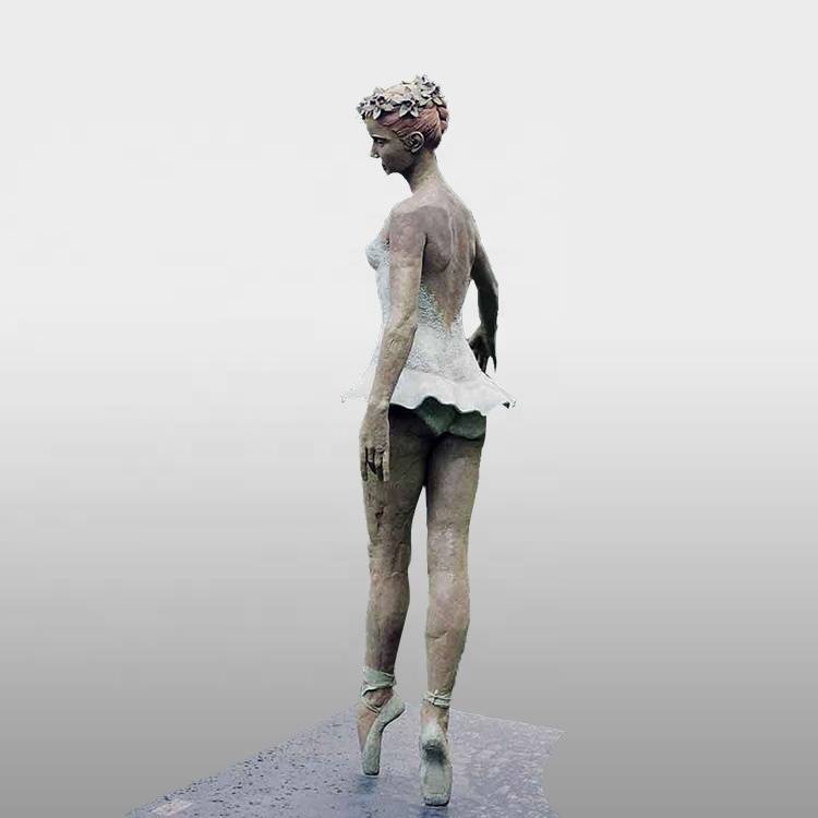 Կյանքի չափ փոքրիկ արձաններ բրոնզե պարող աղջկա քանդակ