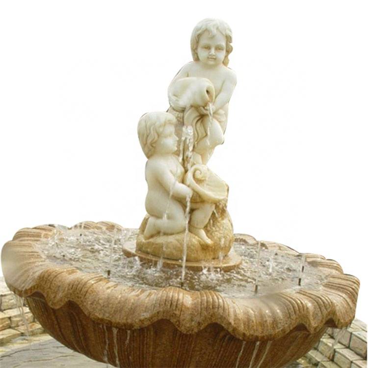 Decorație interioară sau hotel statuie băiat fântână de pipi Statui fântână mare grădină cu apă