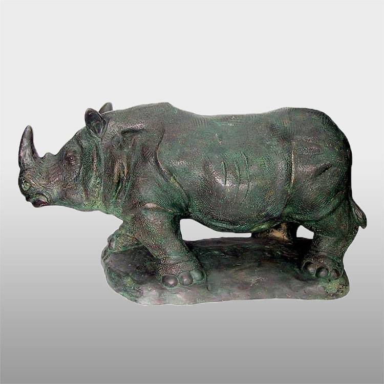 Lebensgroße antike Tierstatue aus Bronze, Thailand