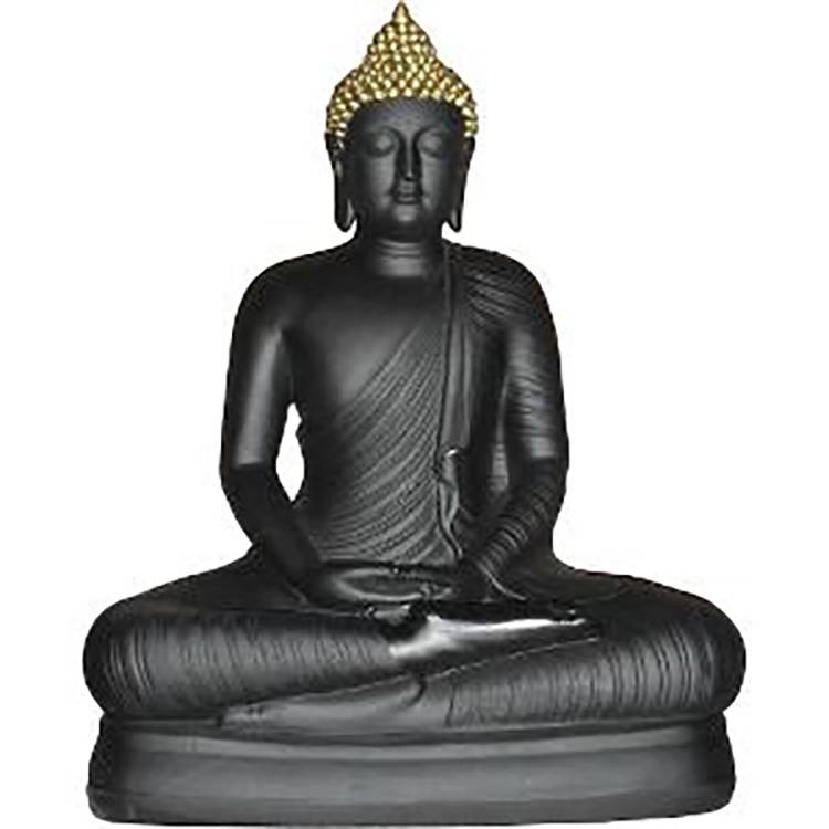 Buddha-Statue aus Bronze oder Polyresin