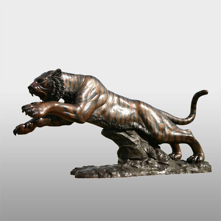 Kina brons mässing metall tiger skulptur