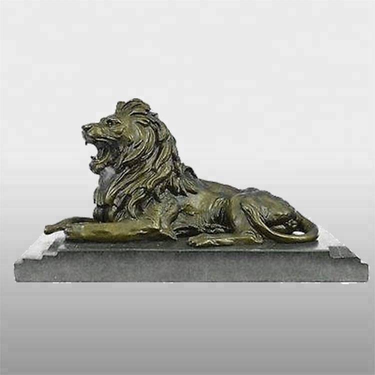 Billig prisliste for ulveskulptur i bronse – Engros stor kobberløveskulptur til salgs – Atisan Works