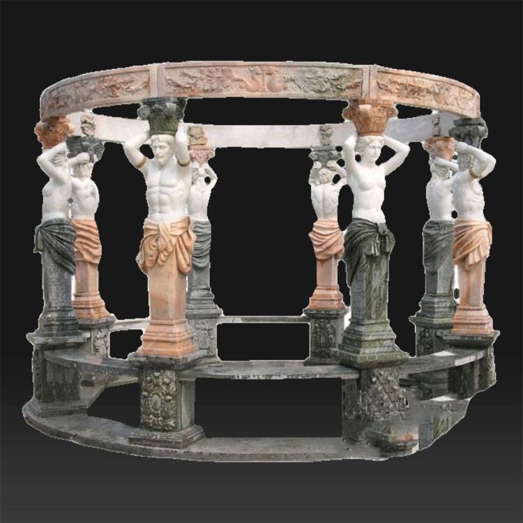 Udendørs have natur romersk have luksus marmor sten lysthus