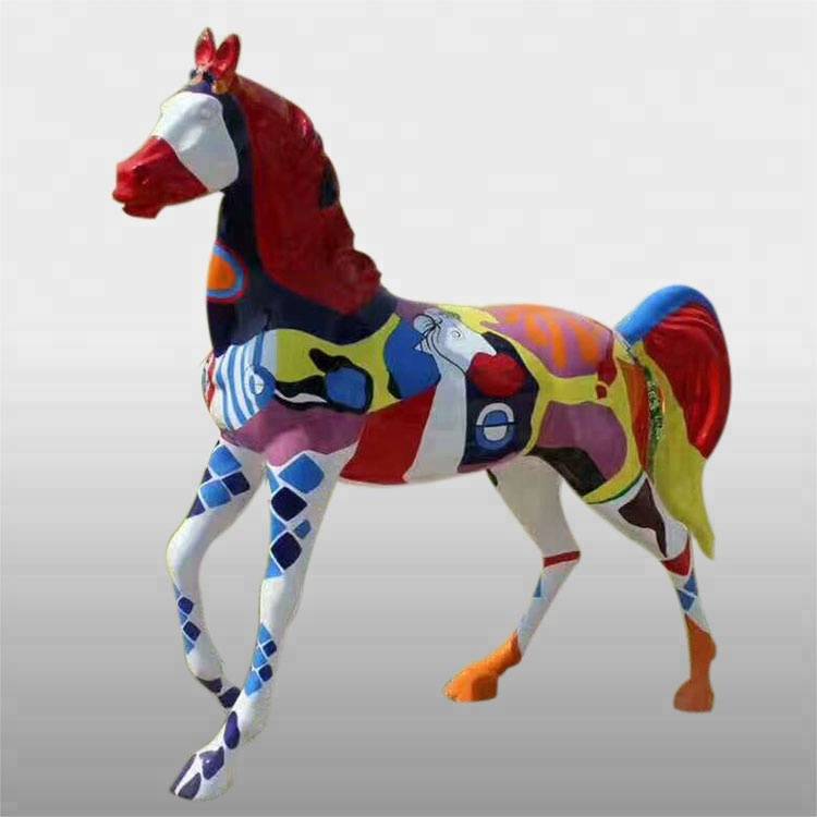 स्टँडर्ड लाइफ साइज फायबरग्लास पुतळे तयार करा - फायबरग्लास घोडा राळ विक्रीसाठी पुतळे शिल्प - एटीसन वर्क्स