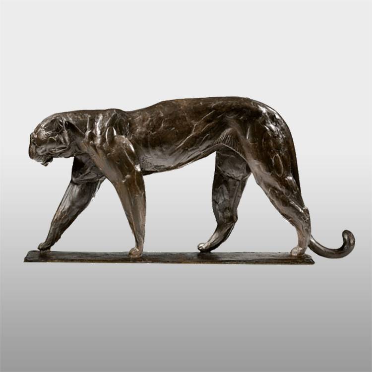 Коло жүрөк скульптурасын супер сатып алуу - бакчанын декоративдик металл коло кара пантера айкели – Atisan Works