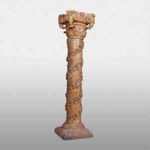 Decoration customized indoor marble column sculpture