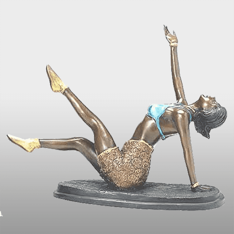 Escultura de bronze de menina dançando personalizada OEM - Escultura de mulher nua sexy na China para fábrica - Atisan Works