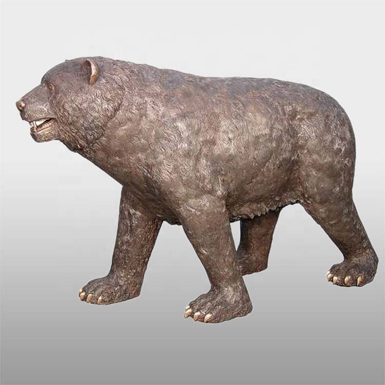 Proveedor OEM/ODM Estatuas de la Edad de Bronce - Estatua de oso popular de animales de jardín barata de tamaño natural para exteriores - Atisan Works