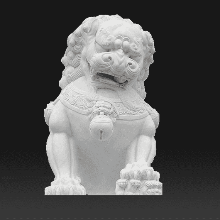Vendita di statue di leoni di pietra cinesi in granito a grandezza naturale decorative da giardino