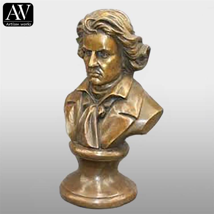 2018 New Style Bronze Eagle Sculpture - Customized Promotional Bronze Painting Musician Brass Bust For Sale – Atisan Works