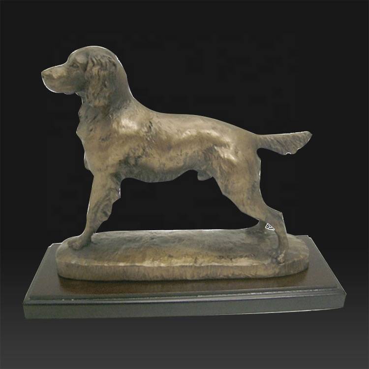 fabrieksafsetpunte vir antieke Griekse bronsbeelde - Groothandel persoonlike buiteversiering brons swart hondebeeld - Atisan Works
