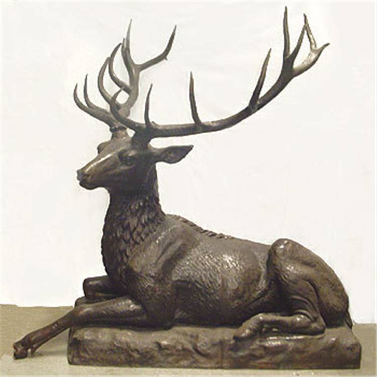 Živalske skulpture za dekoracijo parkov in vrtov, sodobni bronasti vrtni kipi jelenov v naravni velikosti