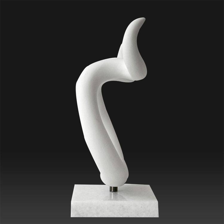 Desain patung marmer abstrak sing diukir tangan