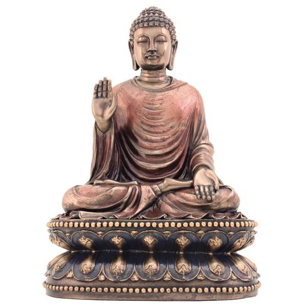 Dekorasyon sa balay nga gidak-on sa kinabuhi nga copper sculpture buddha statue nga ibaligya