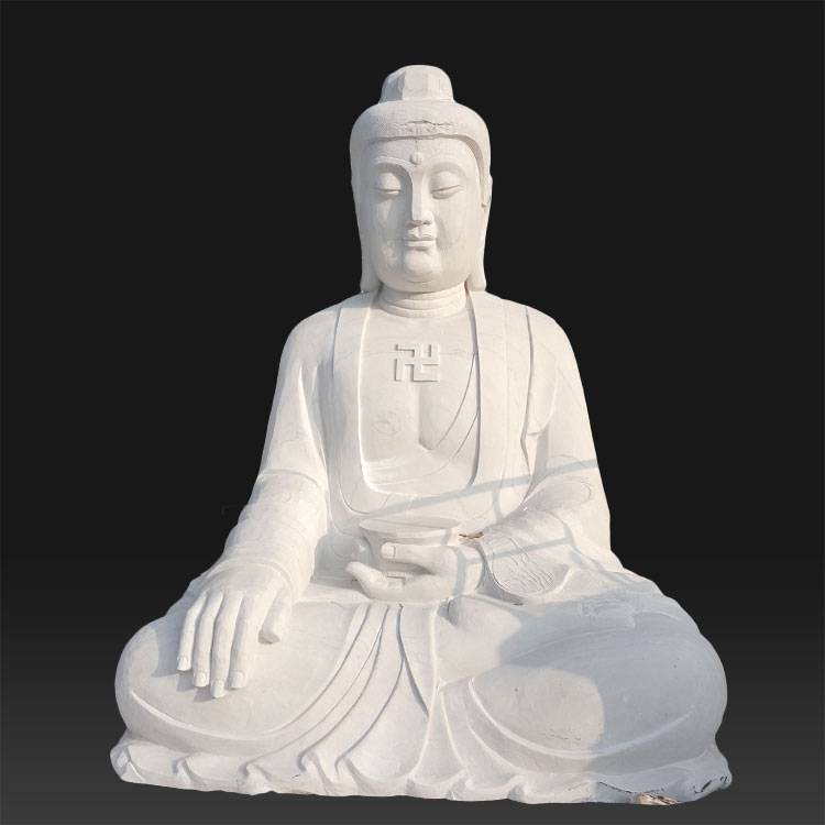 Zaridaina ivelany granita Amitabha White Buddha