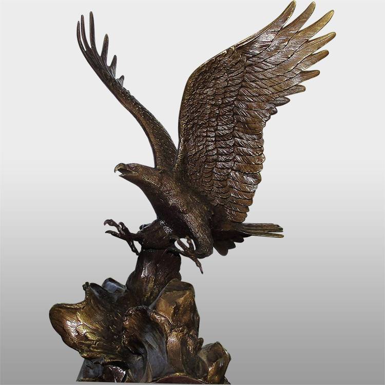 Брза испорука Статуе бронзаних попрсја - антикна ливена скулптура птица на отвореном - Атисан Воркс