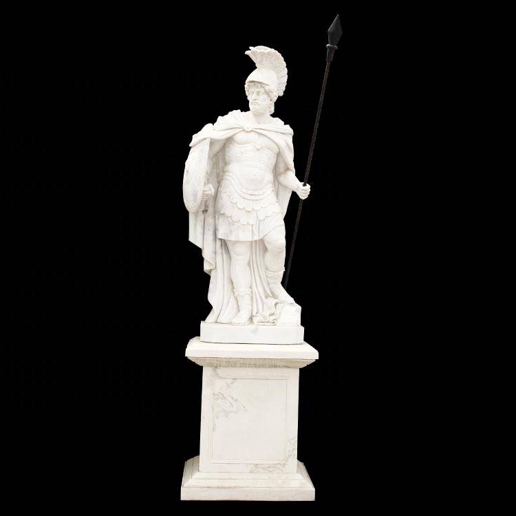 Պատվերով դիզայնի դեկորատիվ այգի իրական չափի հռոմեական զինվորի արձան