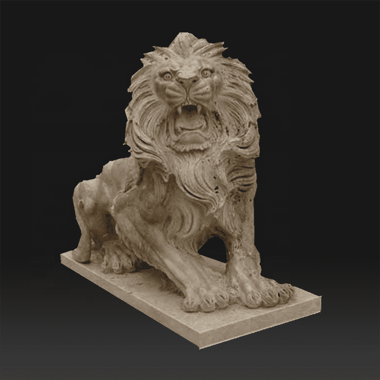 高性能イヌイットの石像 - 西洋スタイルの等身大のライオンの彫刻 – Atisan Works