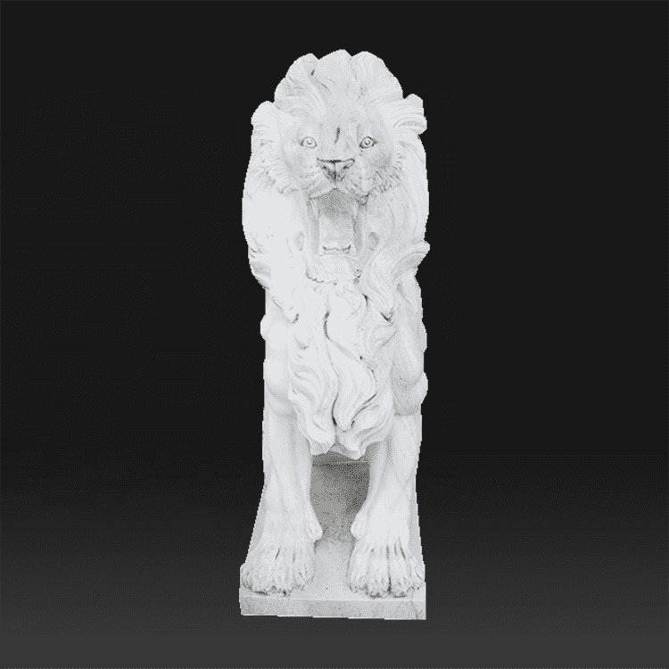 Desain kustom batu alam singa hewan terkenal patung Italia