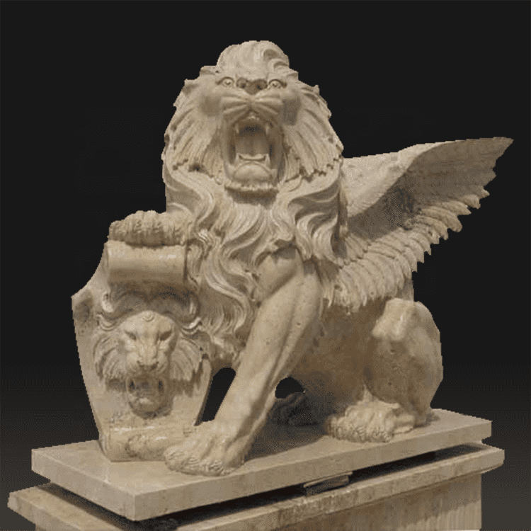 Фабрички доставени Гранитни статуи на ангели - Фабрички рачно врежана декорација лавови од индиски мермерни скулптури – Атисан Works