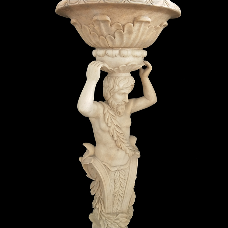 спољна украсна кинеска камена саксија велика мермерна ваза