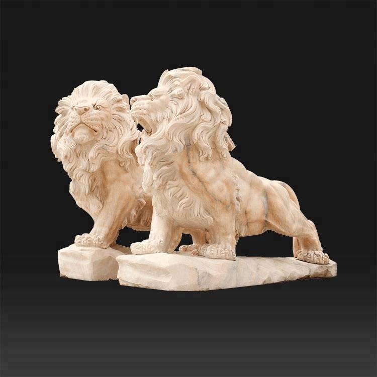 Granittmarmor kinesisk løvehageskulptur til salgs