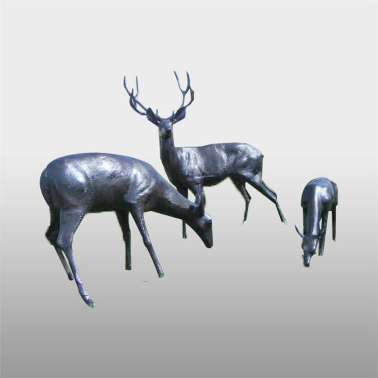 vroča prodaja starinskega bronastega medeninastega bakrenega kipa jelena v naravni velikosti