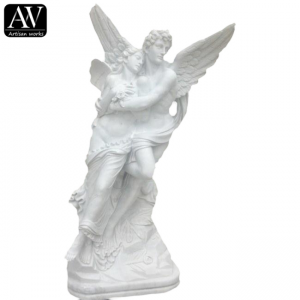 Statuja e engjëllit të krahëve të dekorimit të kopshtit në natyrë