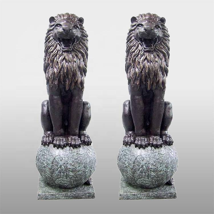 Dostawca z Chin Brązowy posąg bawoła - Dekoracja wnętrz lwa naturalnej wielkości ogrodowe posągi wróżek z brązu – Atisan Works