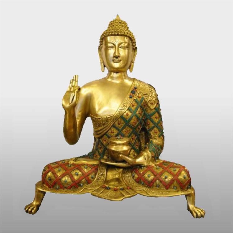 Statwi tal-Buddha tal-bronż tal-Amitabha magħmulin bl-idejn tal-Nepal irħas