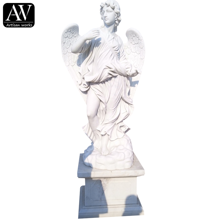 ručno izrezbareni granitni kipovi anđela u prirodnoj veličini