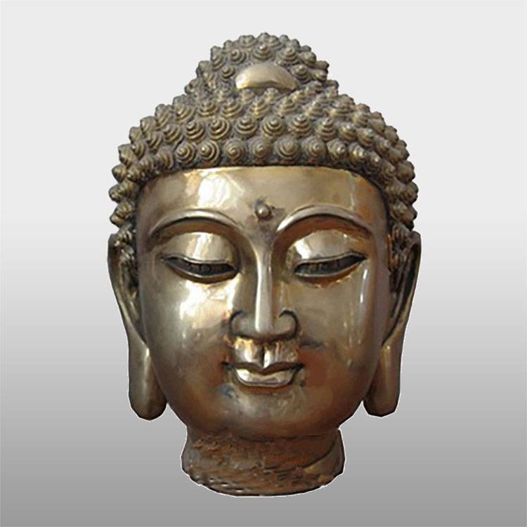 Patung kepala putih ukiran tangan patung buddha perunggu besar untuk dijual
