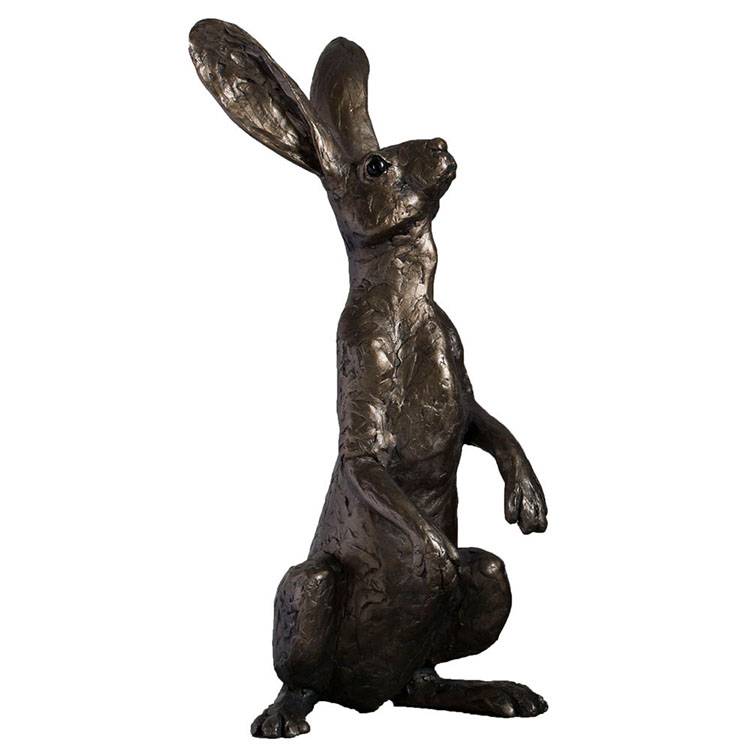 Statue astratte economiche piccola scultura in bronzo di coniglio in vendita