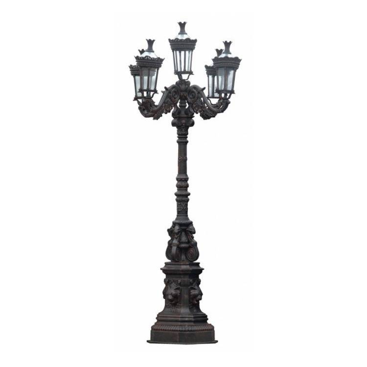 Kvalitetna arhitektonska skulptura – vanjska ulična skulptura svjetiljke od mjedi od lijevanog željeza vanjska dekoracija za prodaju – Atisan Works
