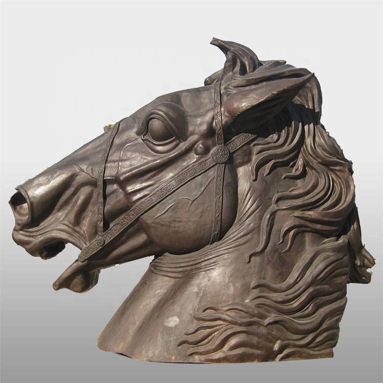 Neue Lieferung für Bronze-Pferderennen-Statuen – Große lebensgroße antike Bronze-Pferdestatue für den Garten im Freien – Atisan Works