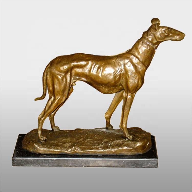 Escultura de estatua de perro moderna de tamaño natural simple personalizada