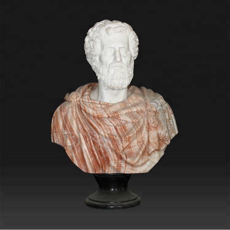 طبیعي ډبره او یوناني آرائشی مرمر رومن ارسطو مجسمه